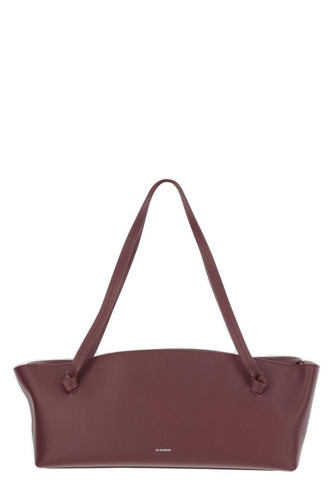 【送料&関税込】Jil Sander Cannolo Logo Embossed Small Tote Jil Sander Small Cannolo Tote Bag | Red | FARFETCH
