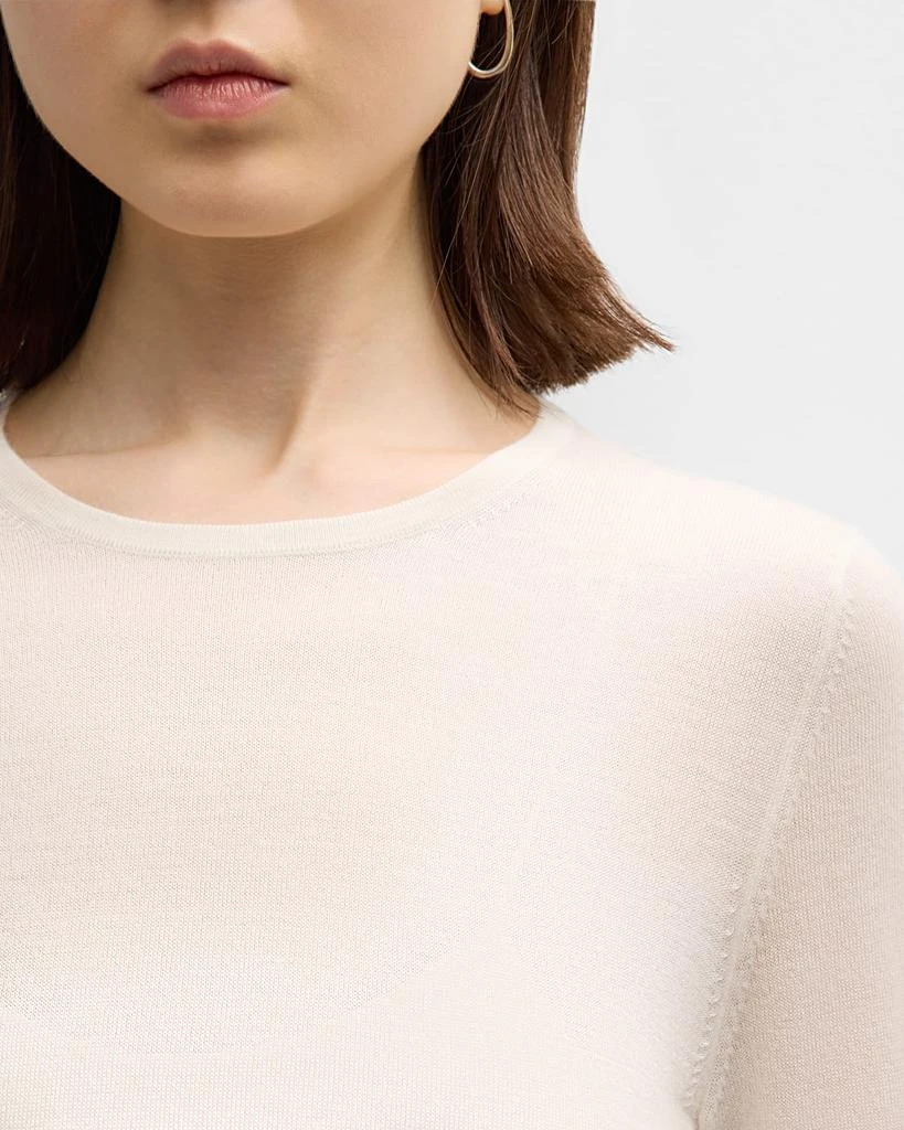 Neiman Marcus Cashmere Superfine Crewneck Top 5