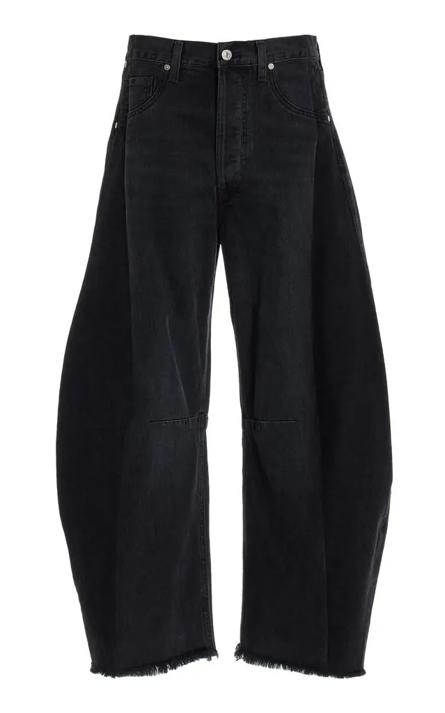 Citizens of Humanity Citizens of Humanity - Exclusive Horseshoe Rigid High-Rise Wide-Leg Jeans - Black - 30 - Moda Operandi 1