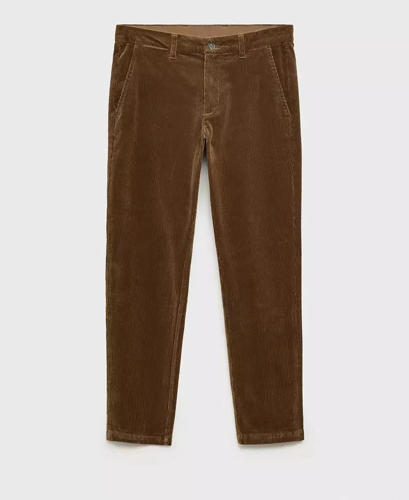 Mango Men's Slim-Fit Corduroy Pants 8