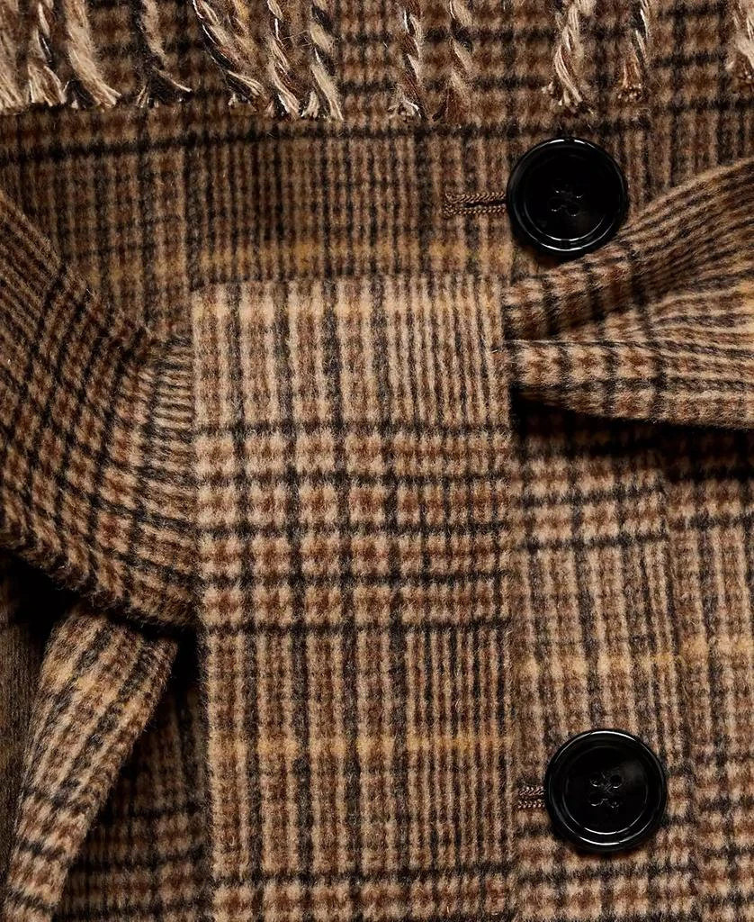 Mango Women's Wool-Blend Micro-Houndstooth Coat 6