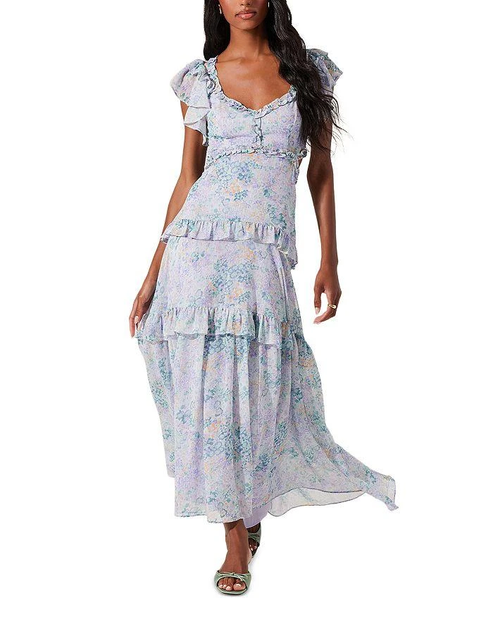 ASTR Mable Ruffled Maxi Dress 6