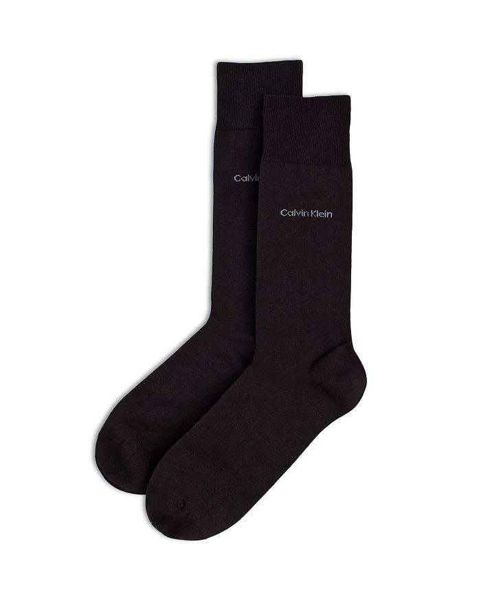 Calvin Klein Giza Cotton Flat Knit Socks 1