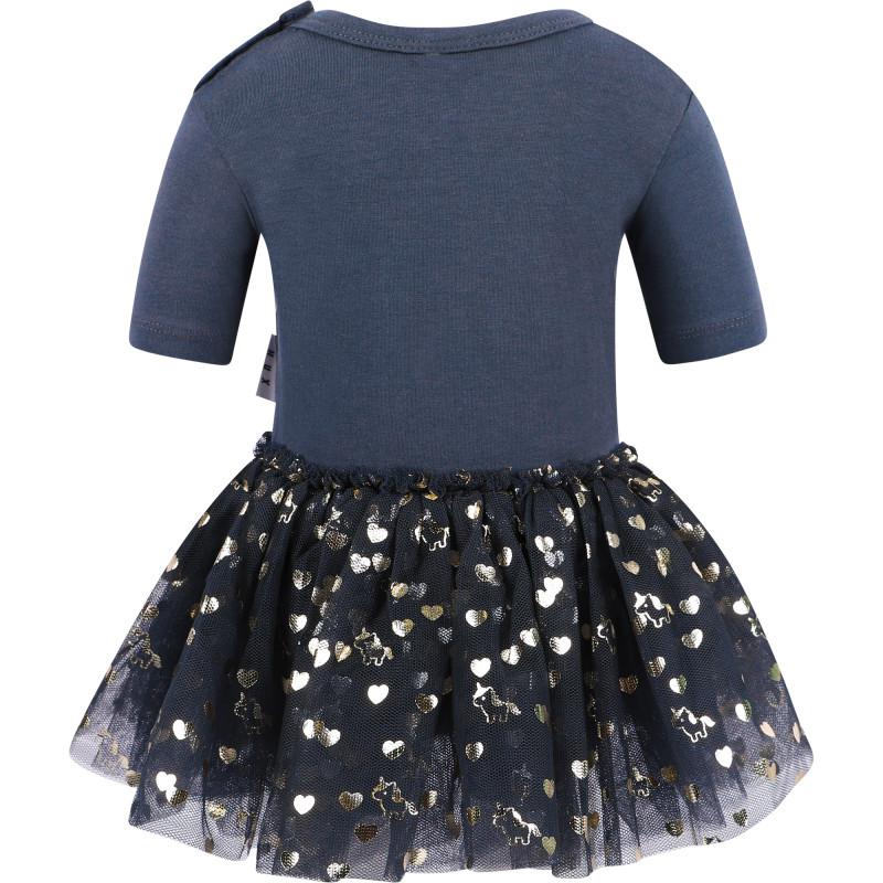 Huxbaby Gold fairy unicorn tutu dress in grey