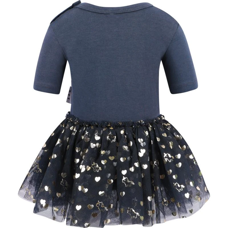 Huxbaby Gold fairy unicorn tutu dress in grey 2