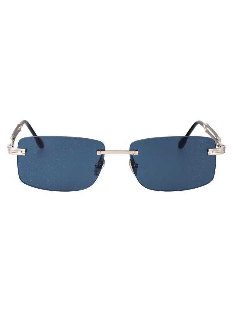 Fred SHINY PALLADIUM METAL SUNGLASSES