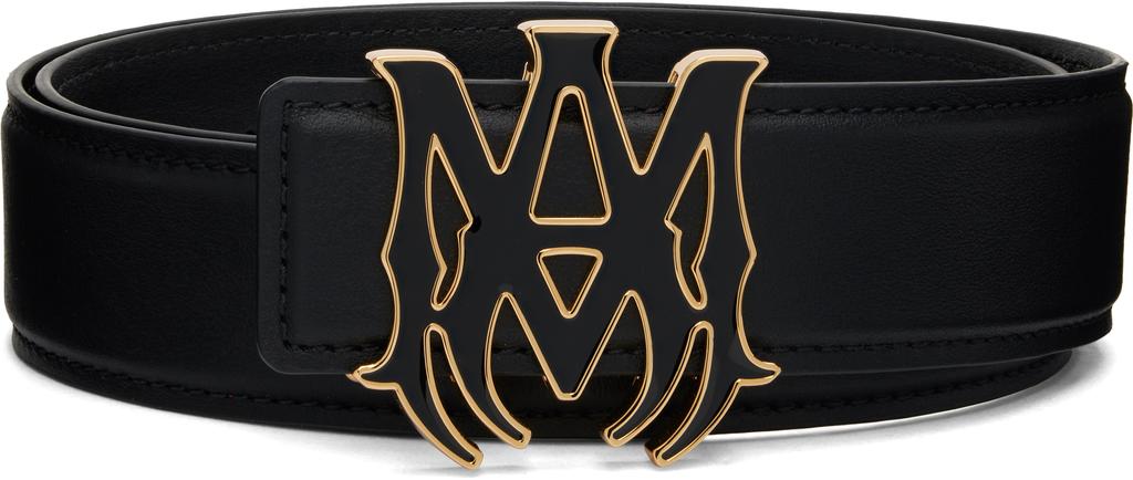 Black MA Quad 4CM Enamel Belt – On Sale Now with Up to 11
