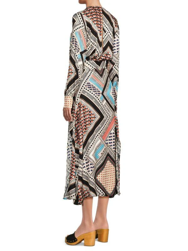 REISS Geometric Print Midi Dress 3