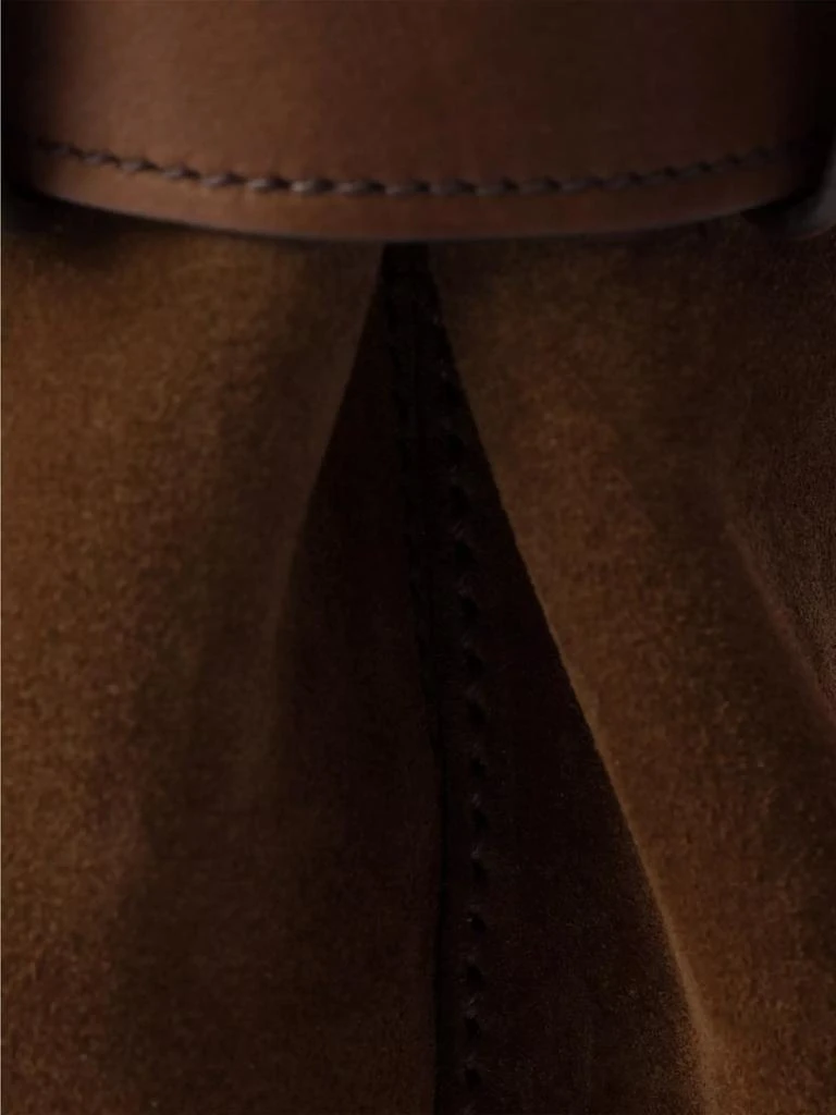 Prada Medium Buckle Suede Bag with Belt 5
