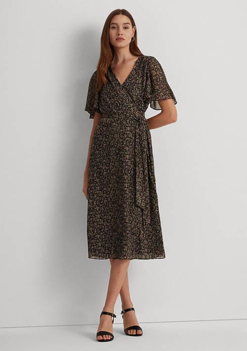 Ralph Lauren Ralph Lauren Women S Floral Belted Crinkle
