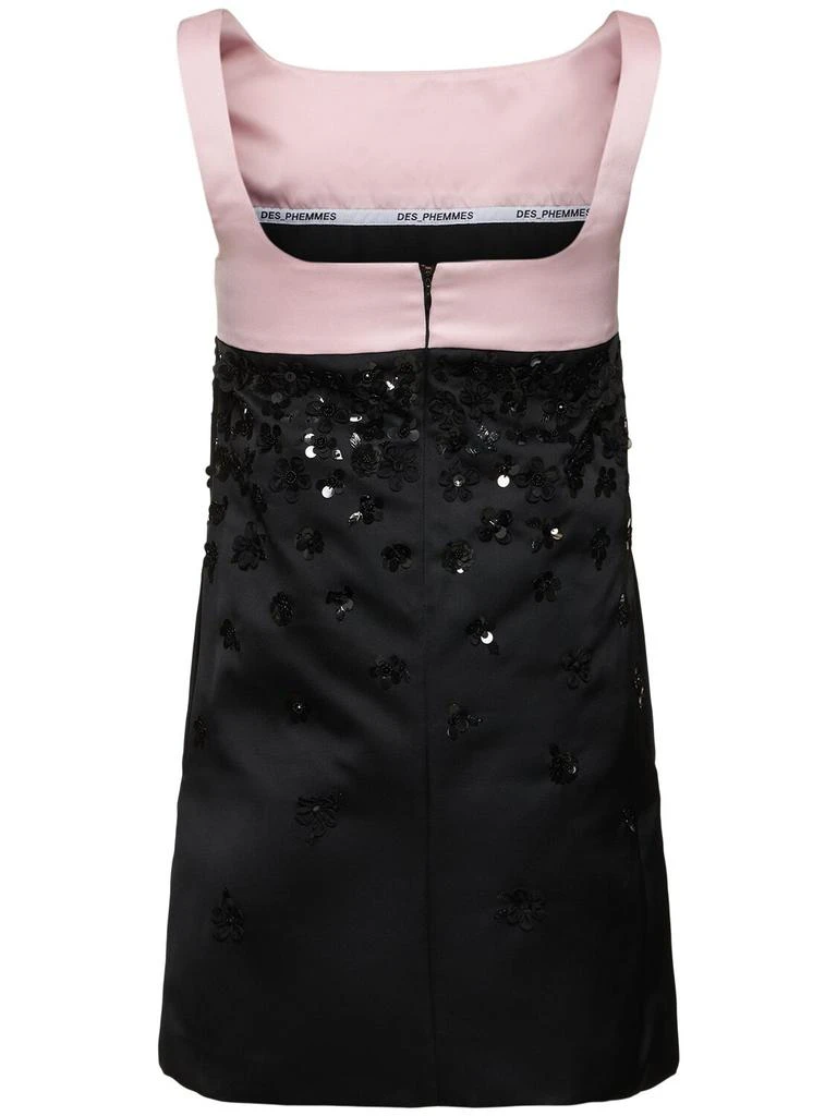 DES PHEMMES Embellished Duchesse Mini Dress 4