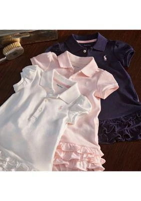 Ralph Lauren Baby Girls Ruffled Polo Dress
Bloomer 6