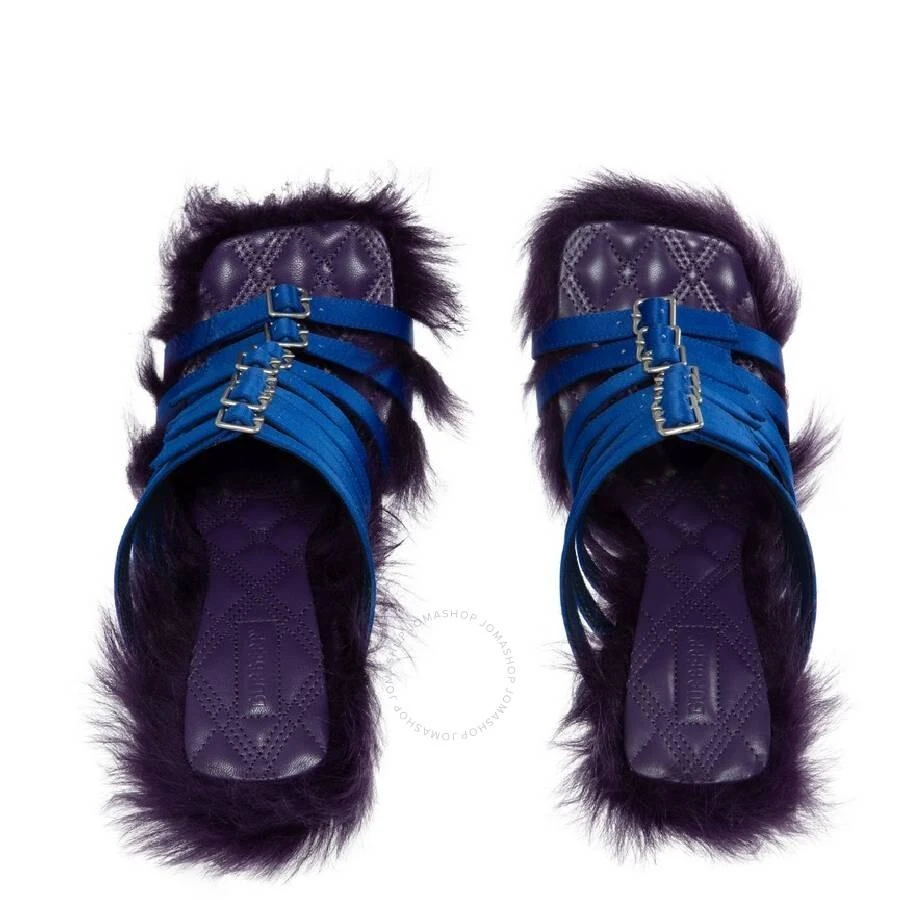 Burberry Satin Feather Square Toe Sandals 3