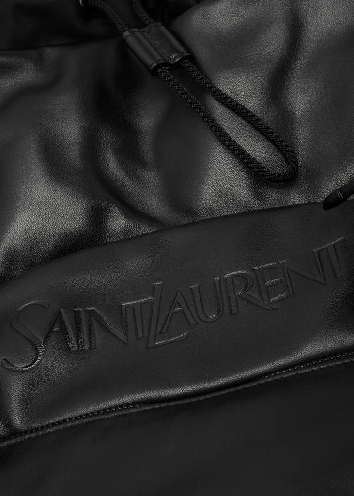 Yves Saint Laurent Logo leather backpack 3