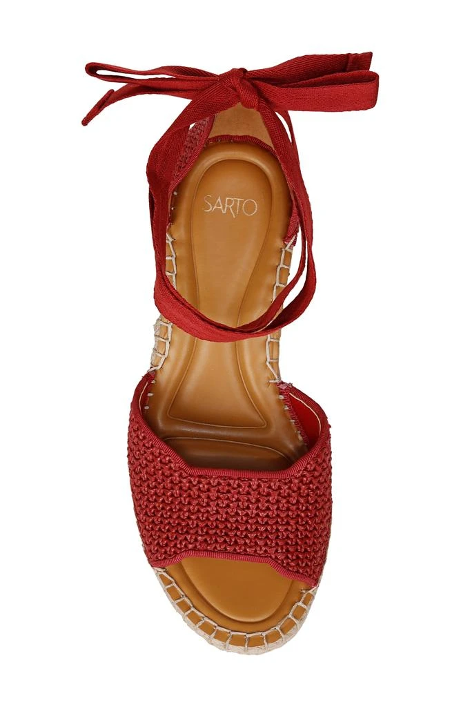 SARTO by Franco Sarto Casey Ankle Wrap Espadrille Platform Wedge Sandal 5