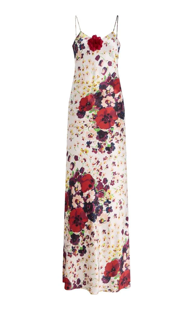 Rodarte Rodarte - Exclusive Riviera Lace-Detailed Floral Silk Dress - Floral - US 0 - Moda Operandi 1