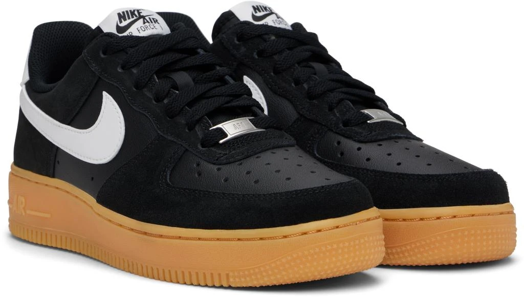 NIKE Black Air Force 1 '07 LV8 Sneakers 4