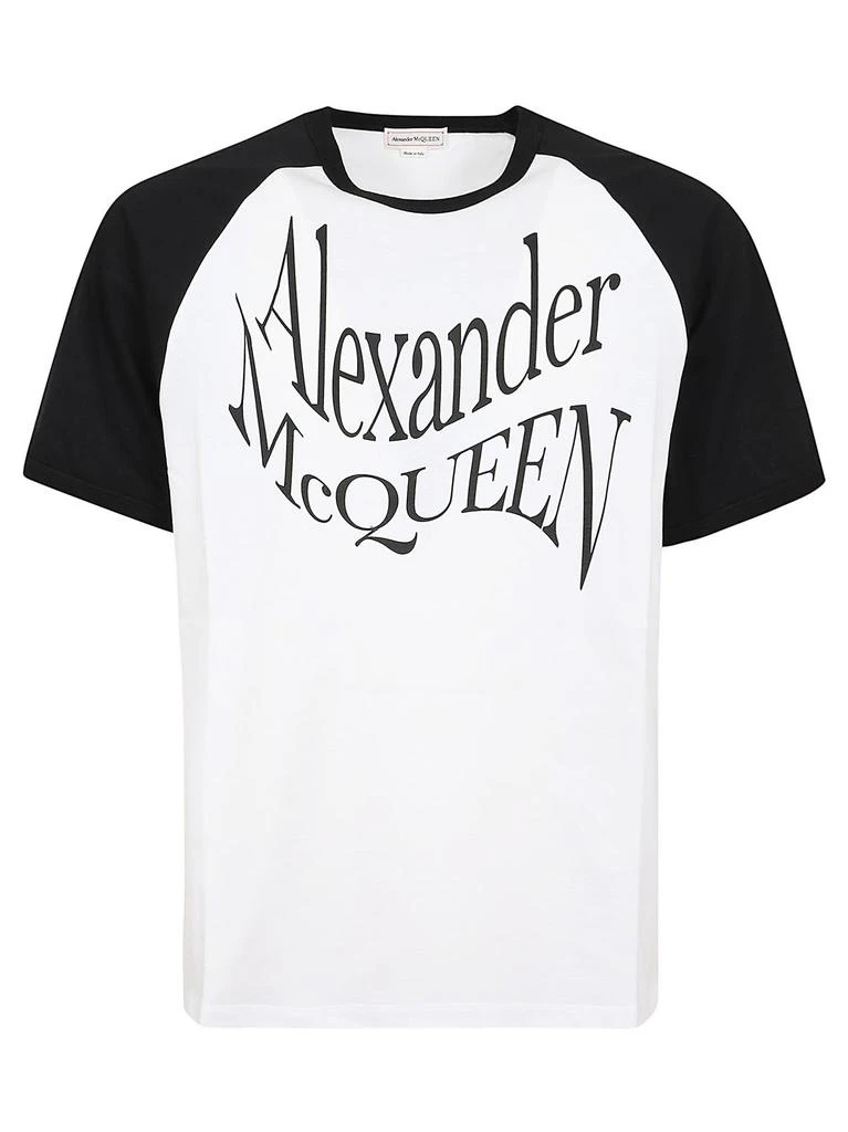 Alexander McQueen Alexander McQueen Logo Printed Crewneck T-Shirt 1