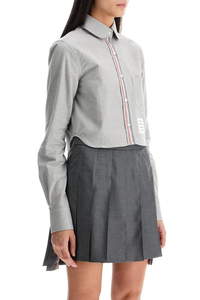 Thom Browne Thom e Women's Cropped Flannel Shirt For 2
