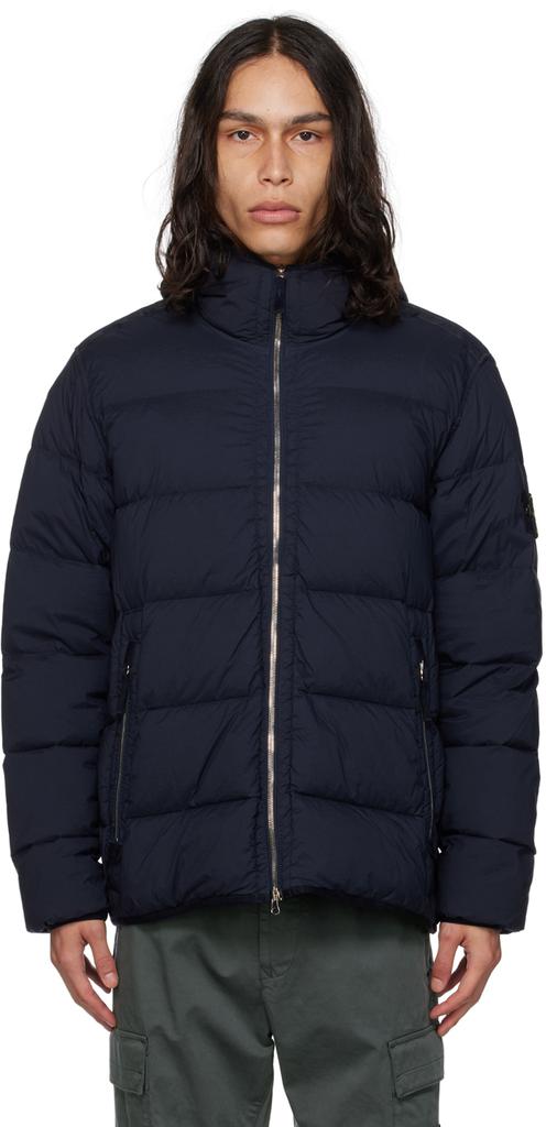 Stone Island Navy Seamless Tunnel Down Jacket