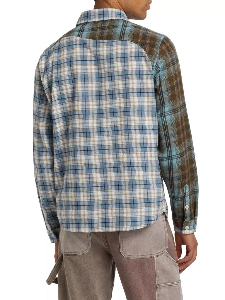 KidSuper Patchwork Face Flannel Shirt 5