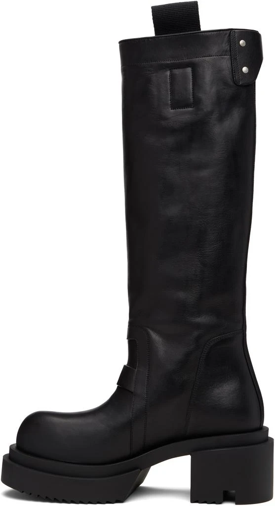 Rick Owens Black Concordians Pull On Mega Tractor Boots 3