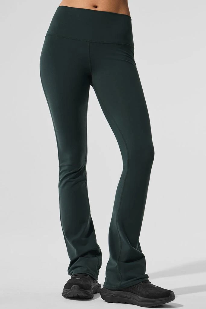 Alo Airbrush High-Waist Bootcut Legging - Charcoal Green 1