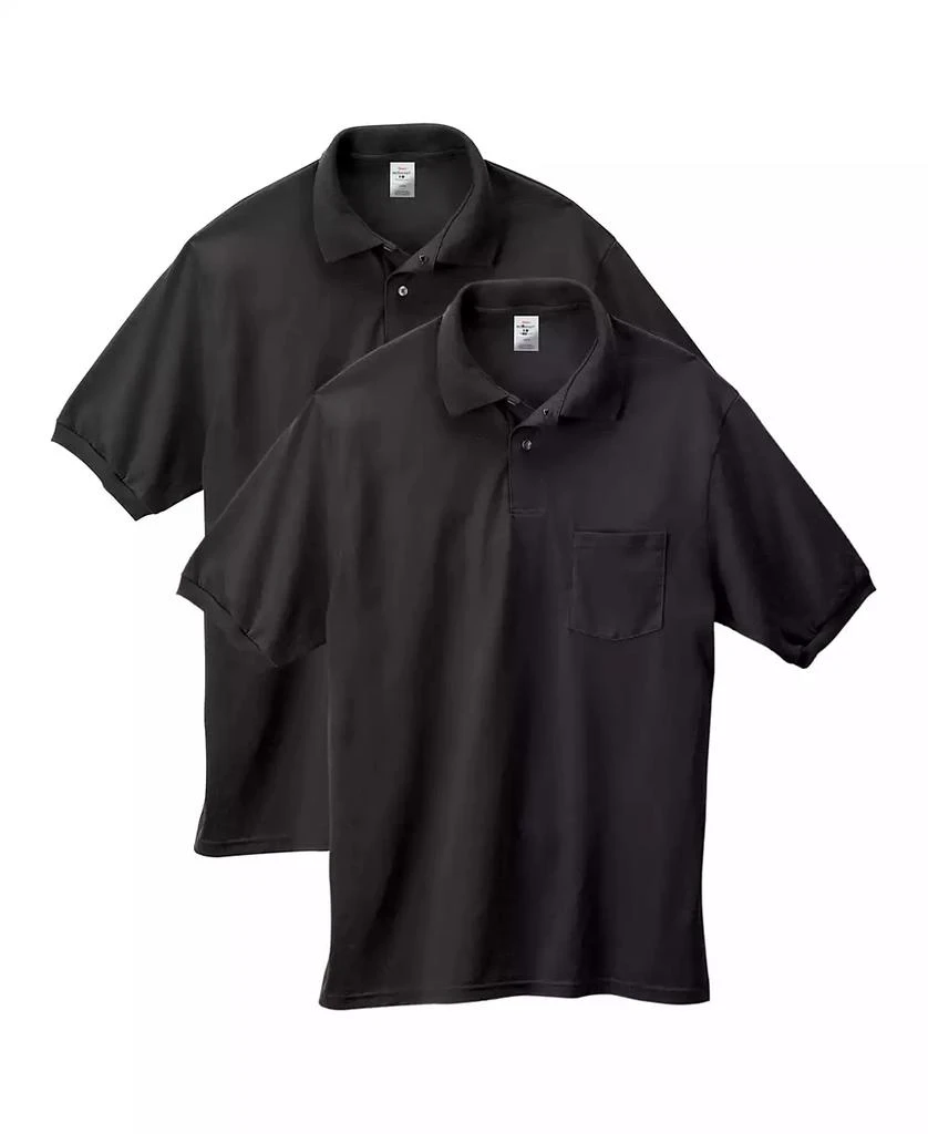 Hanes EcoSmart Men's Pocket Polo Shirt, 2-Pack 3