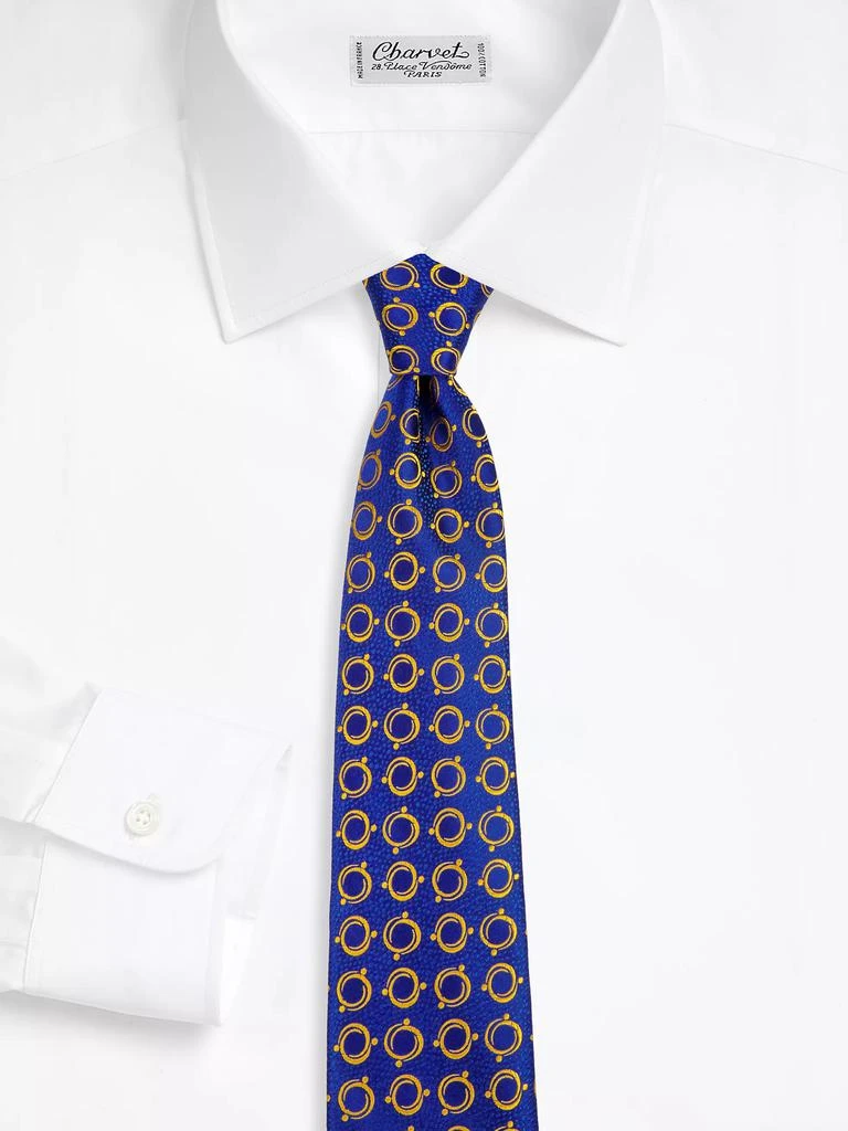 Charvet Optical Wheel Silk Tie 2