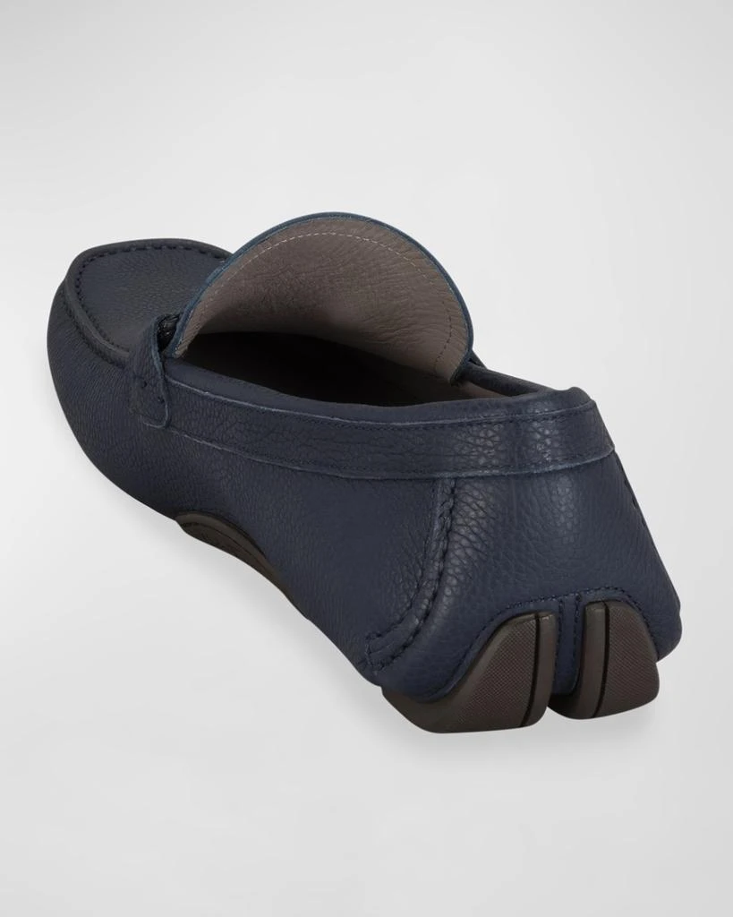 Salvatore Ferragamo Men's Front 4 Leather Drivers 3