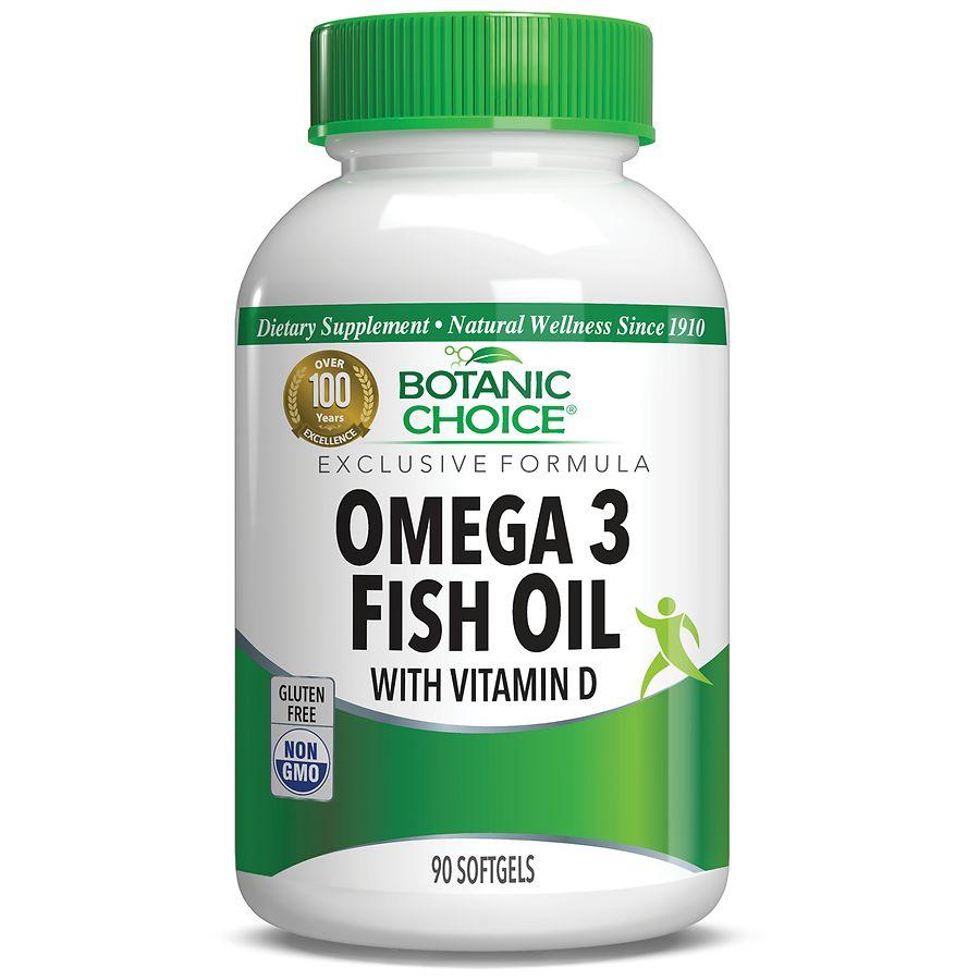 Botanic Choice Omega 3 Fish Oil with Vitamin D Softgels