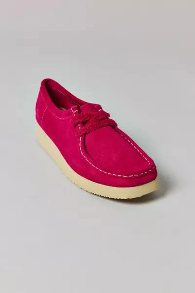 Clarks Clarks Women's Wallabee Day Pink Suede Shoe 3