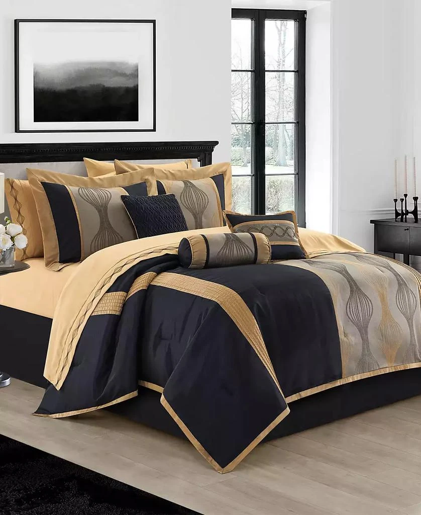 Stratford Park Kath Geometric 15-Pc. Comforter Set 2