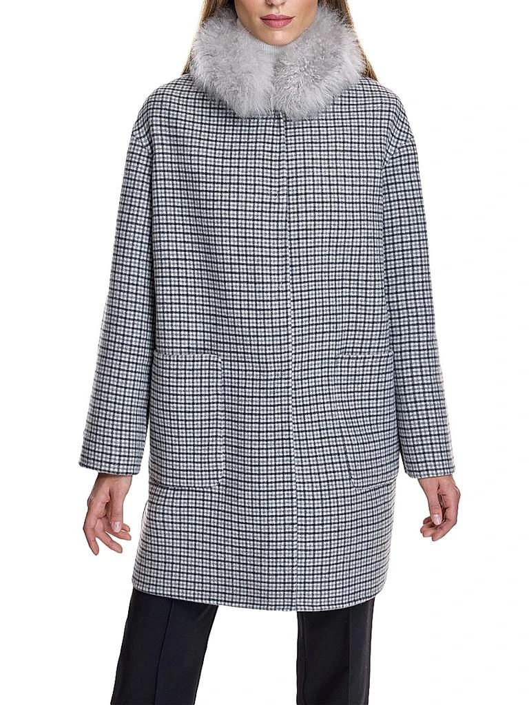 Maximilian Reversible Shearling-Collar Coat 3
