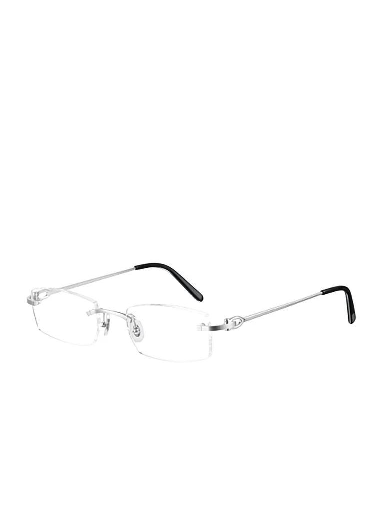 Cartier Cartier Rimless Square Frame Glasses 2