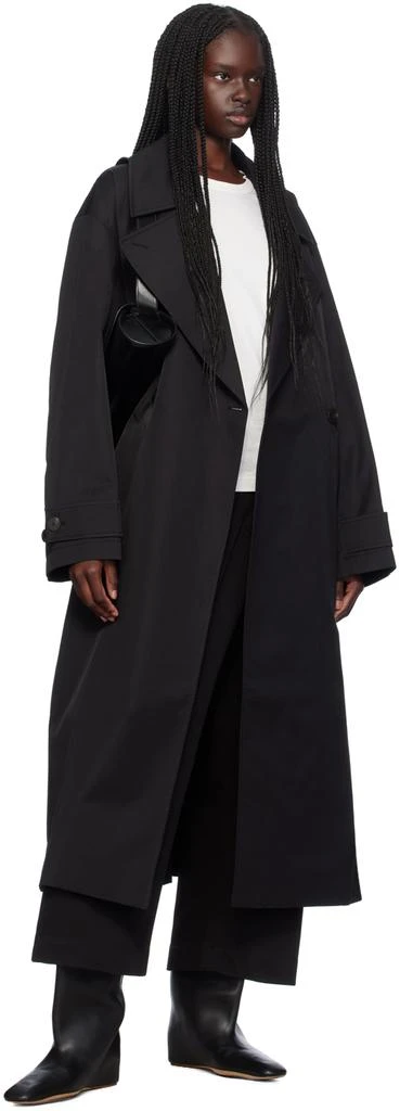 Studio Nicholson Black Mawer Trench Coat 4