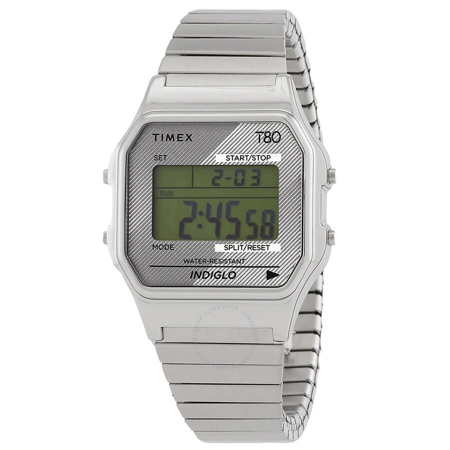 Timex Open Box - Timex 80 Alarm Quartz Digital Expansion Band Unisex Watch TW2R79100 1