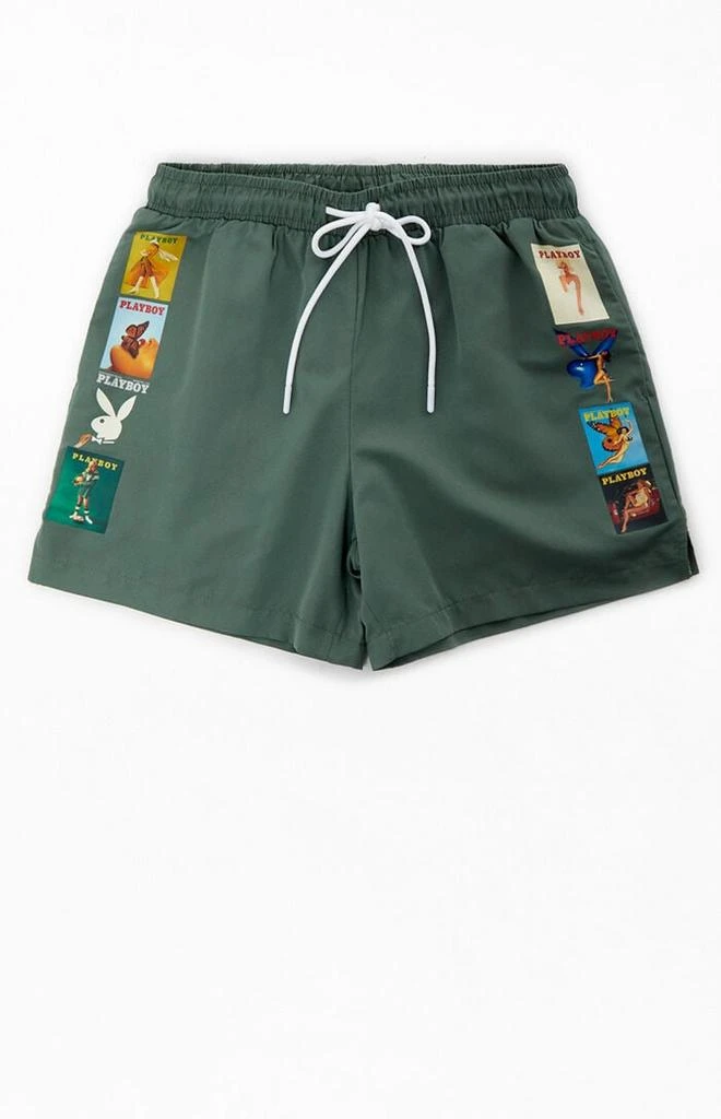 Playboy By Pacsun Ad 5" Swim Trunks 1