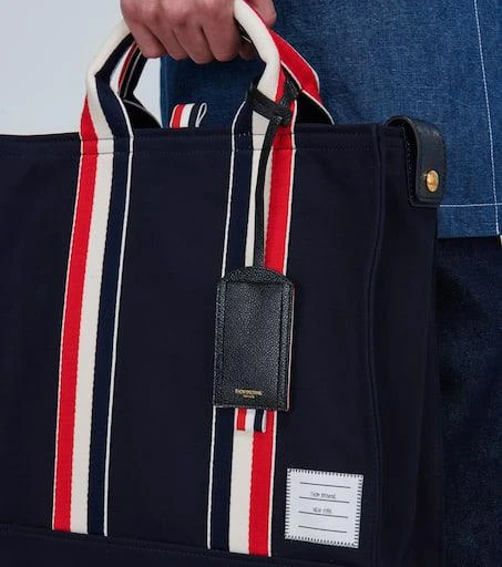 Thom Browne Leather luggage tag 2