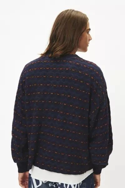 Urban Renewal Urban Renewal Remade Patterned Boxy Cropped Crew Neck Sweater 5