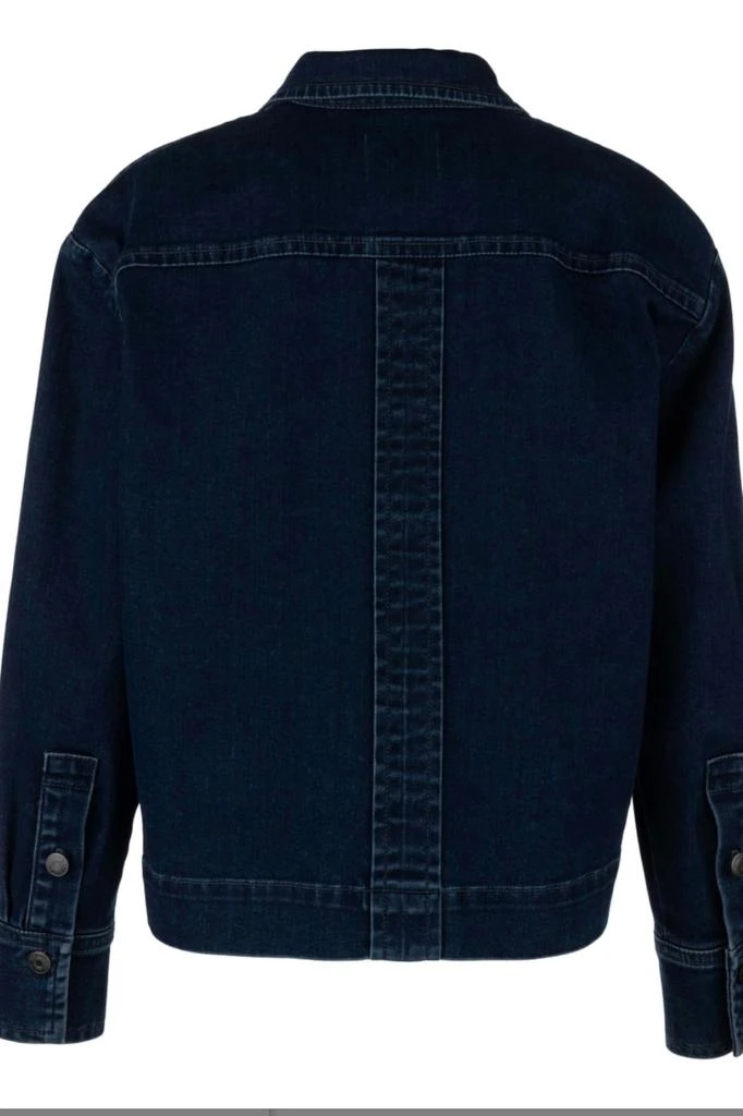 KUT from the Kloth Remy Jacket With Patch Pocket In Motivated Dark Stone Denim 2