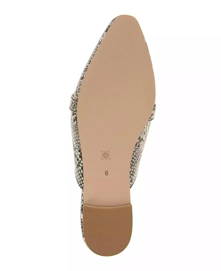 BCBG Women's Tara Buckle Mule Flats 5