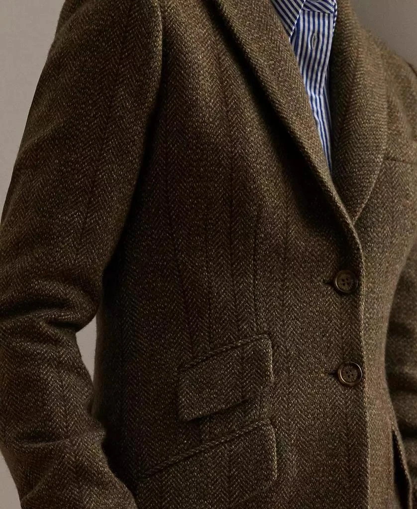 Ralph Lauren Women's Wool-Blend Herringbone Tweed Blazer 3