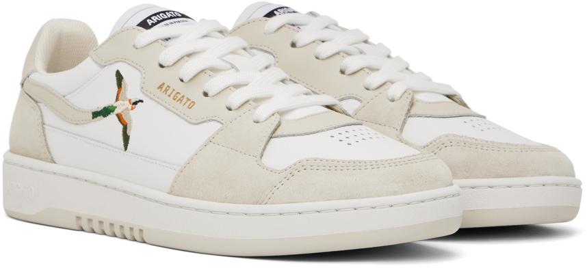 Axel Arigato White & Beige Dice Lo Bee Bird Sneakers