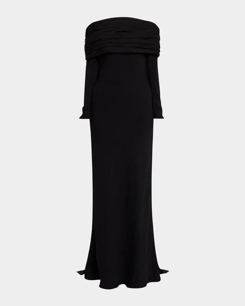 chinese dress ladies Givenchy by Hubert de Givenchy 1970s Rainbow Stripe Silk Maxi Dress &   Basha Gold