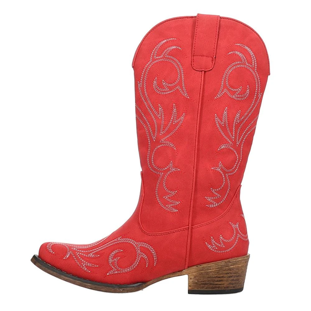 Roper Riley Embroidery Snip Toe Cowboy Boots 3