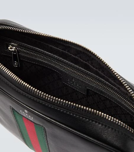Gucci Web Trademark Small leather crossbody bag 4