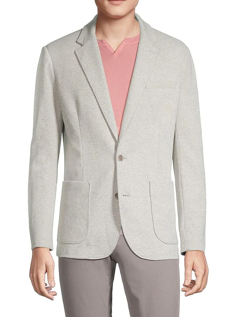 Good Man Brand Jacquard-Knit Two-Button Blazer 3