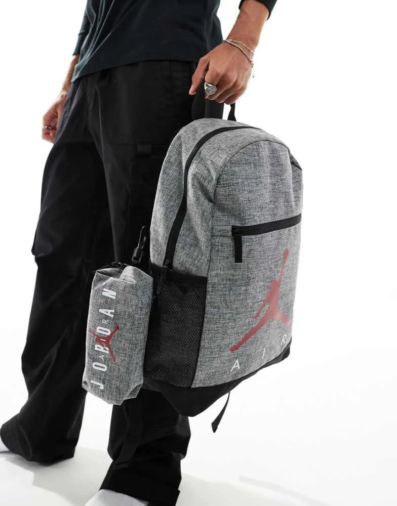 Jordan Jordan Air backpack with pencil case in grey 4
