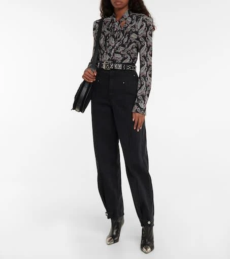 Isabel Marant Linazioa paisley ruched top 2